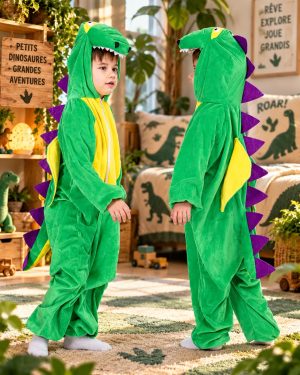 Déguisement Dinosaure Crête Violette