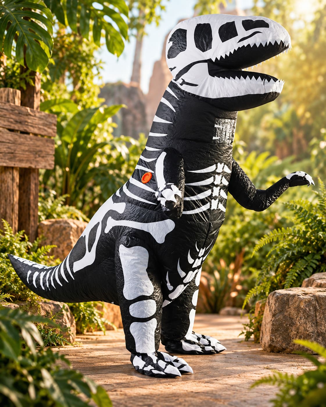 Déguisement Dinosaure T-Rex Squelettique