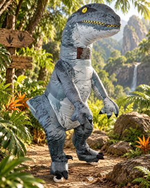 Déguisement Dinosaure Gris