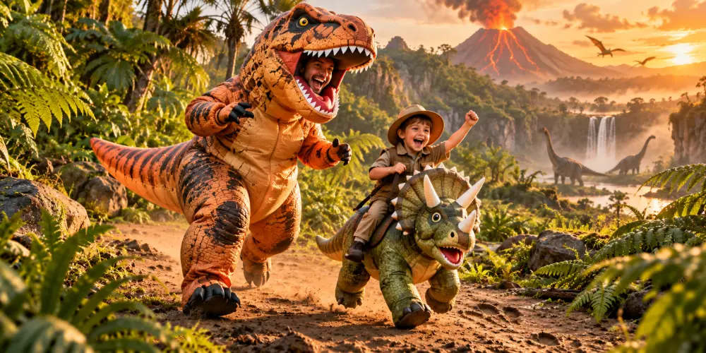 Dinosaures gonflables et XXL